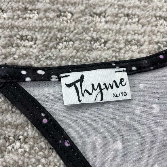 Thyme Maternity Sleeveless Shirt Women Size Extra Large XL Black - Picture 3 of 8